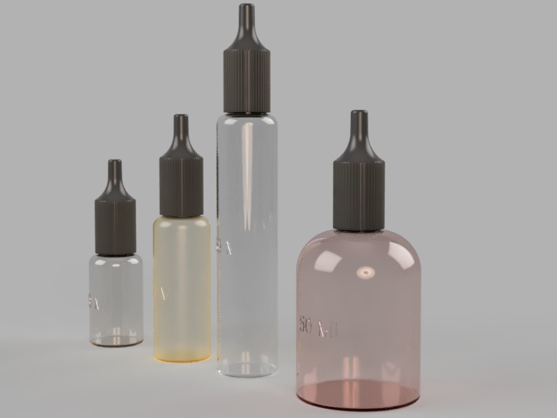 Dropper Bottle Set 3D print model_1
