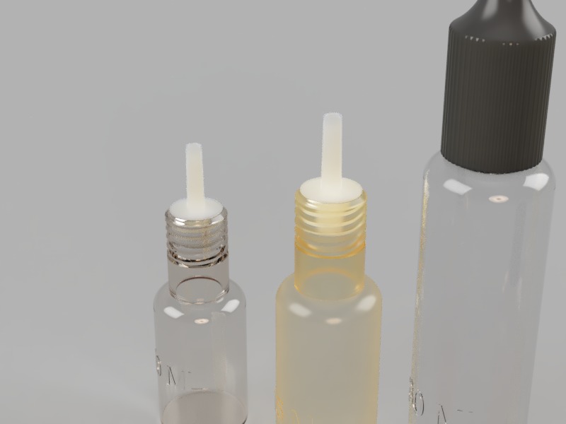 Dropper Bottle Set 3D print model_2