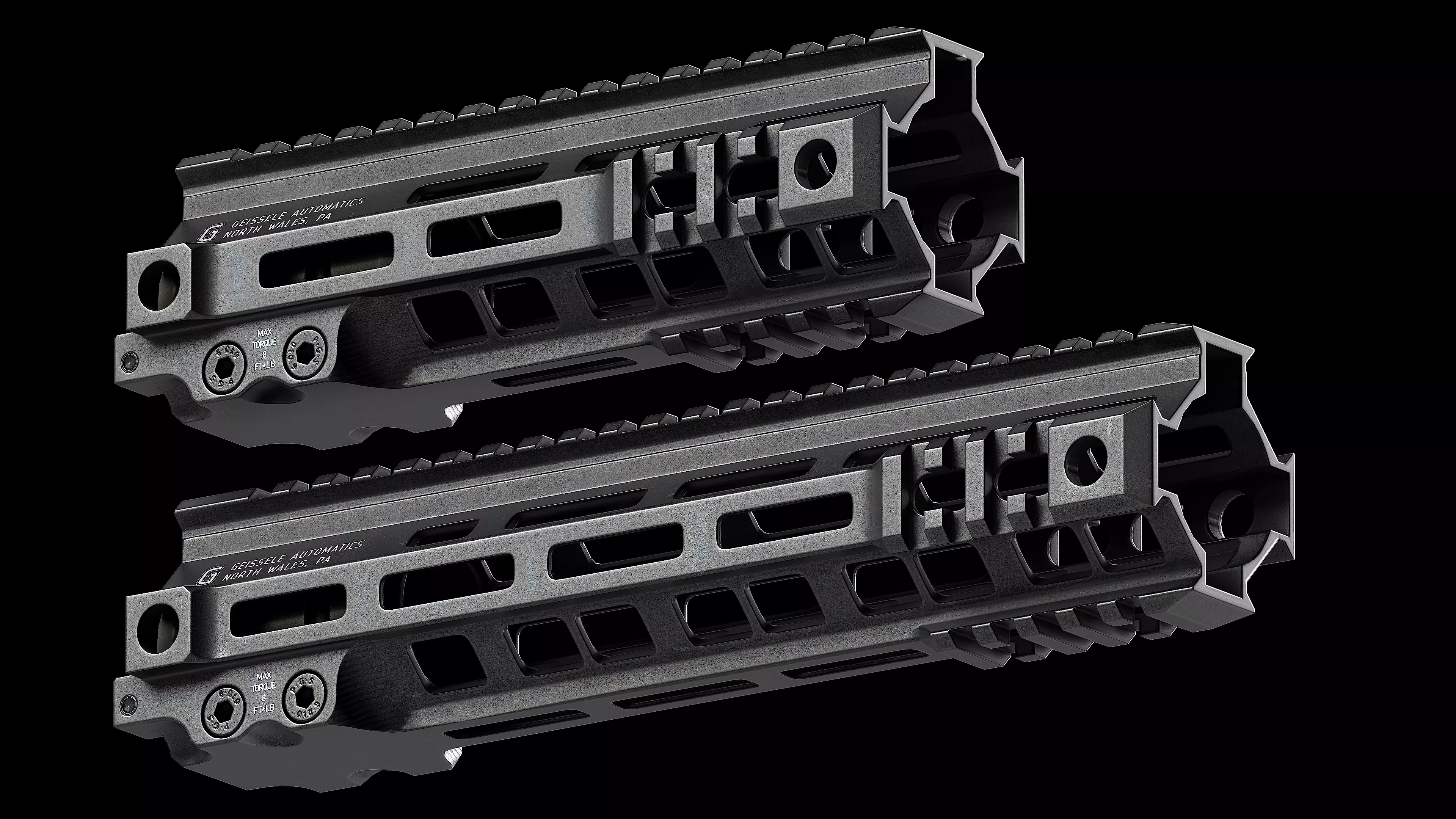 Geissele Super Modular Rail MK4 M-LOK Low-poly 3D model_0