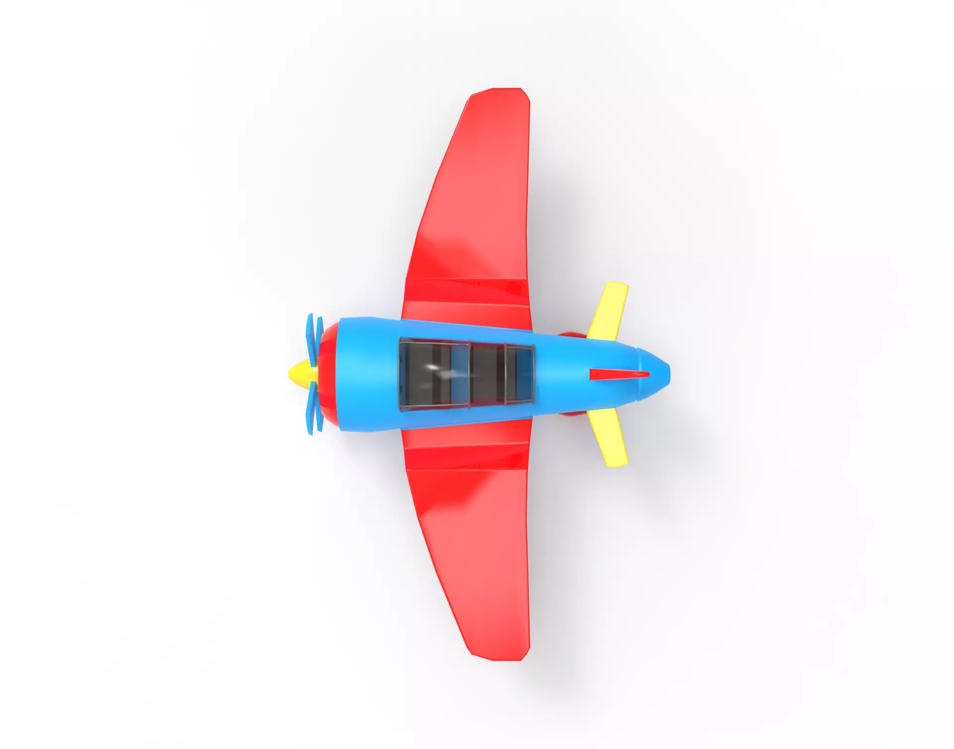 Cartoon Jetster 3D model_0