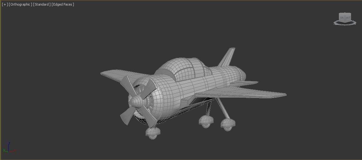 Cartoon Jetster 3D model_5