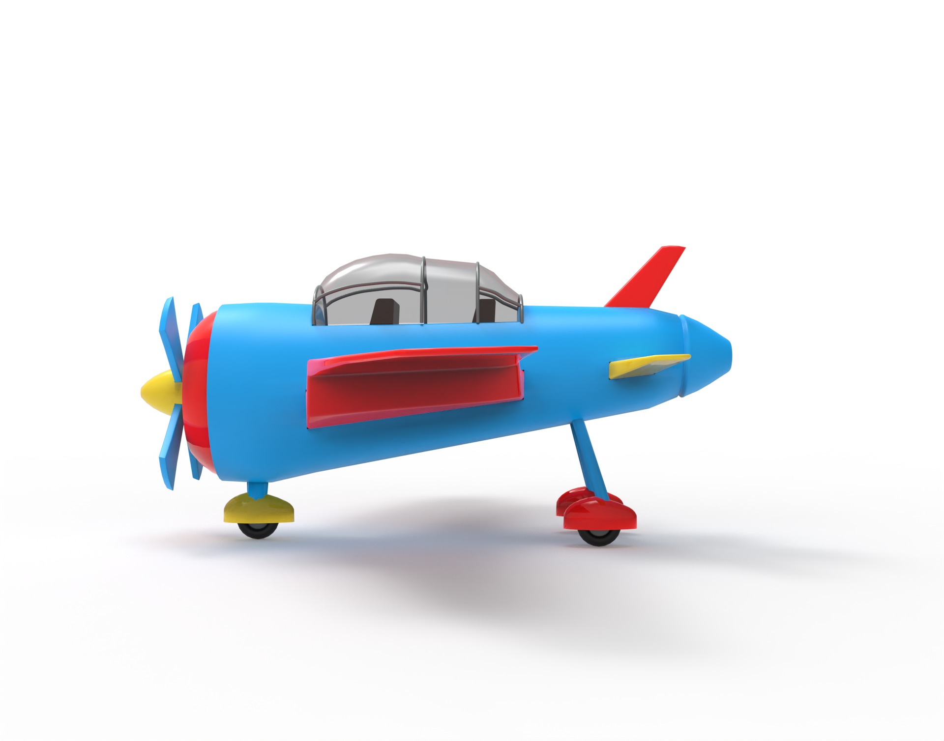 Cartoon Jetster 3D model_1