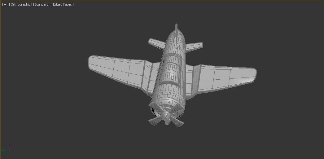 Cartoon Jetster 3D model_6