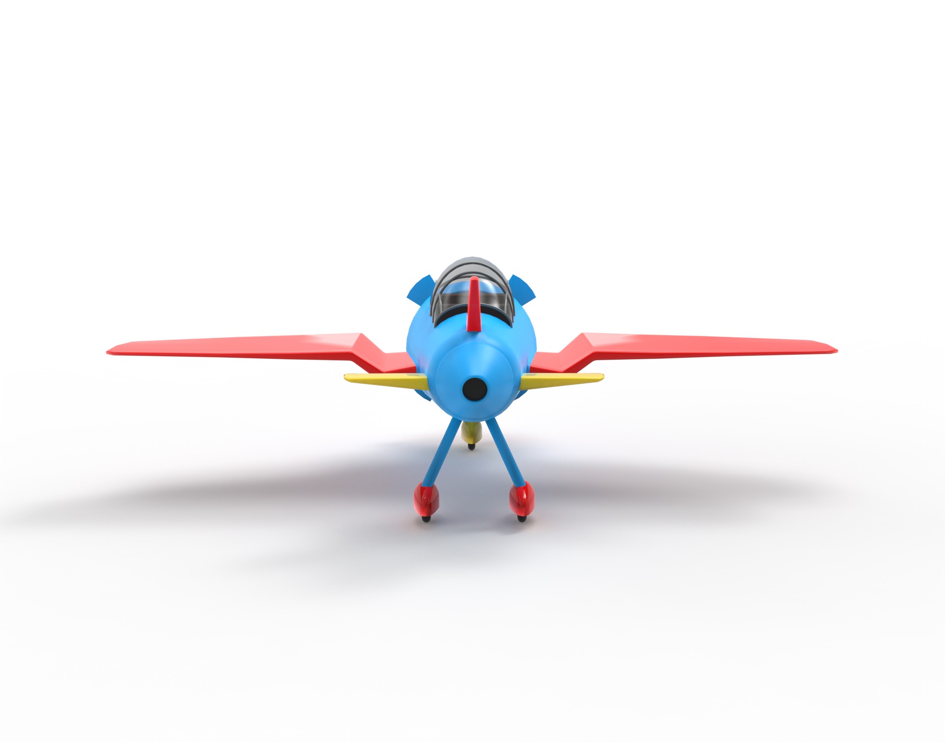 Cartoon Jetster 3D model_4