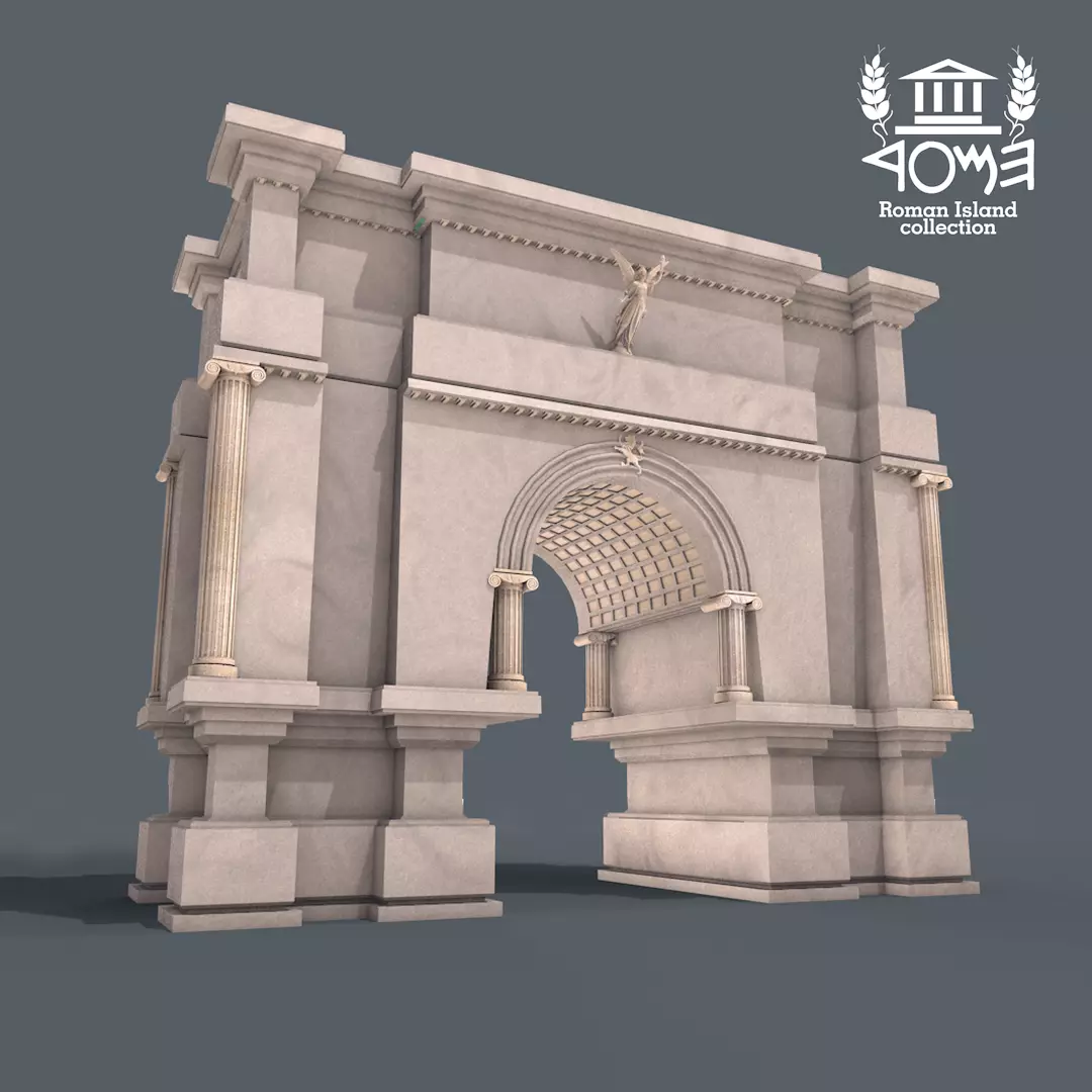 Roman Island Portal 3D model