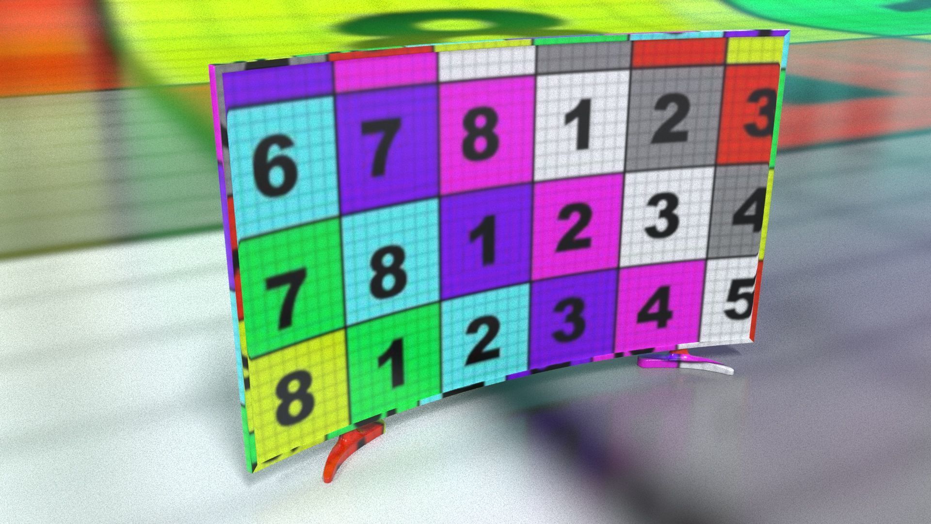 laos Curved HDTV 3D model_14