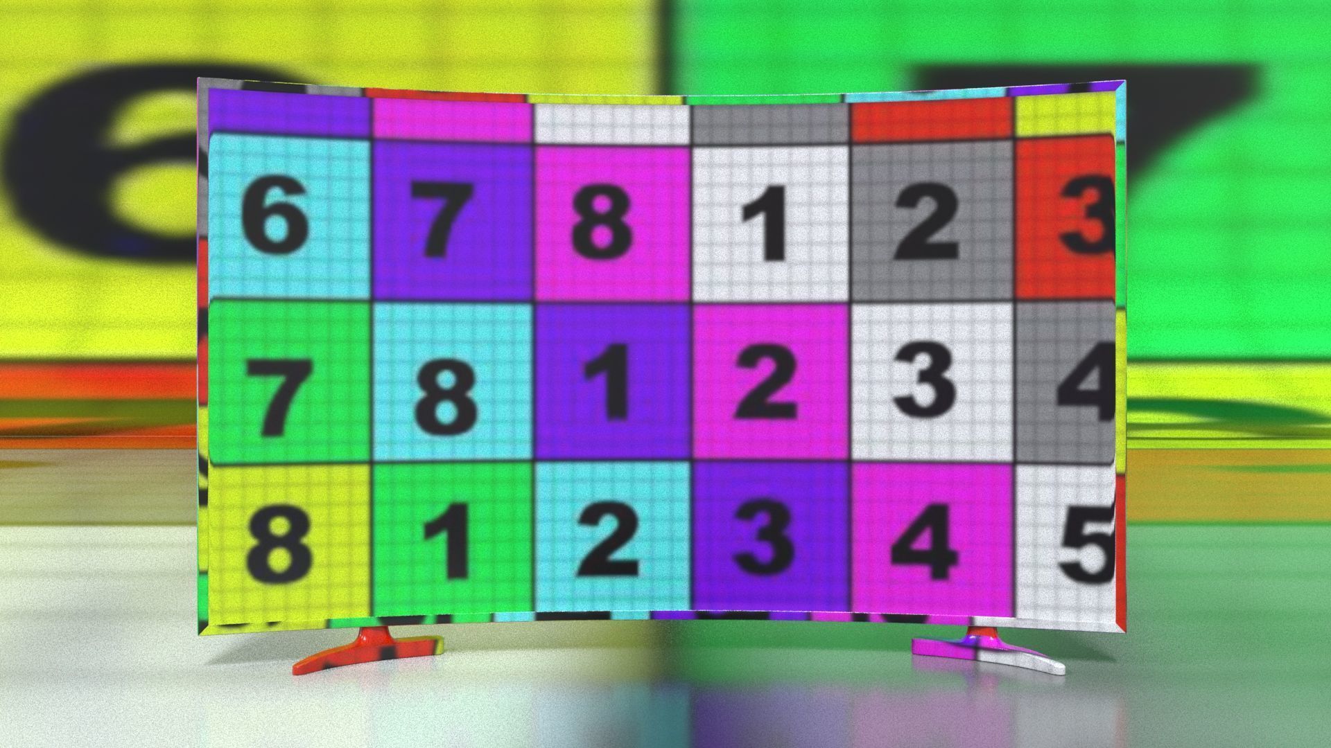 laos Curved HDTV 3D model_10