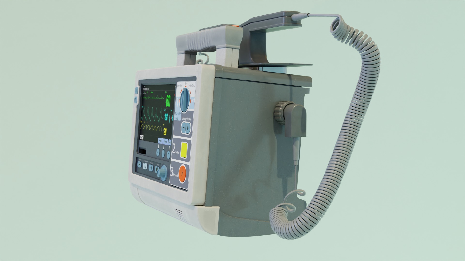 Defibrillator 3D model_7