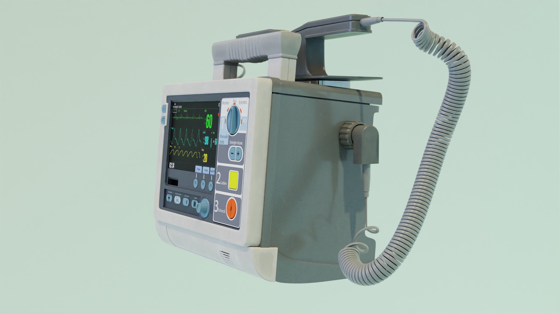 Defibrillator 3D model_10