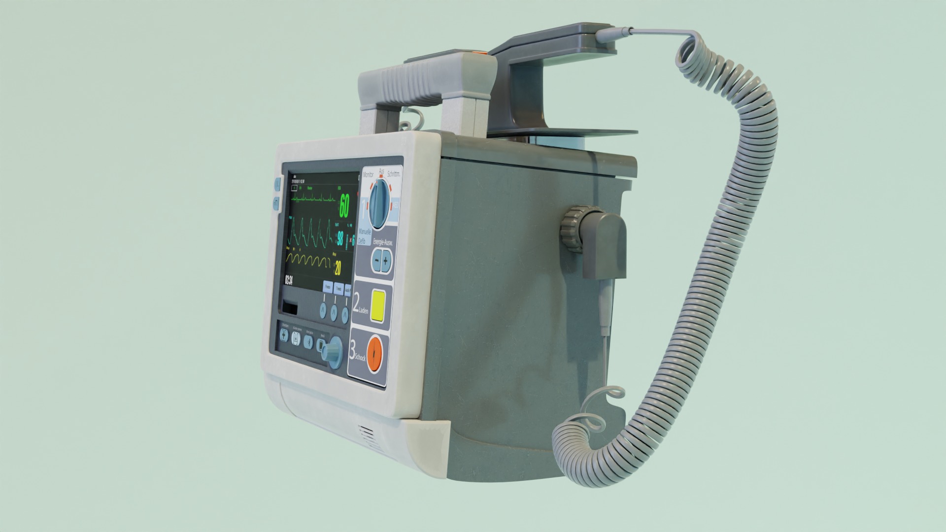 Defibrillator 3D model_3