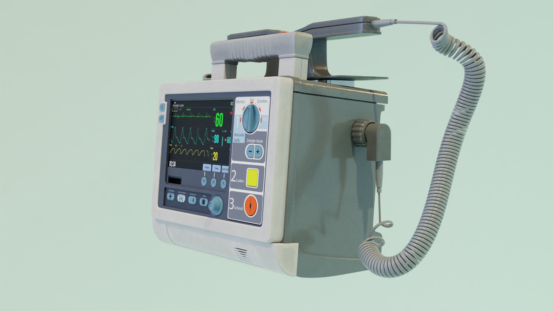 Defibrillator 3D model_6
