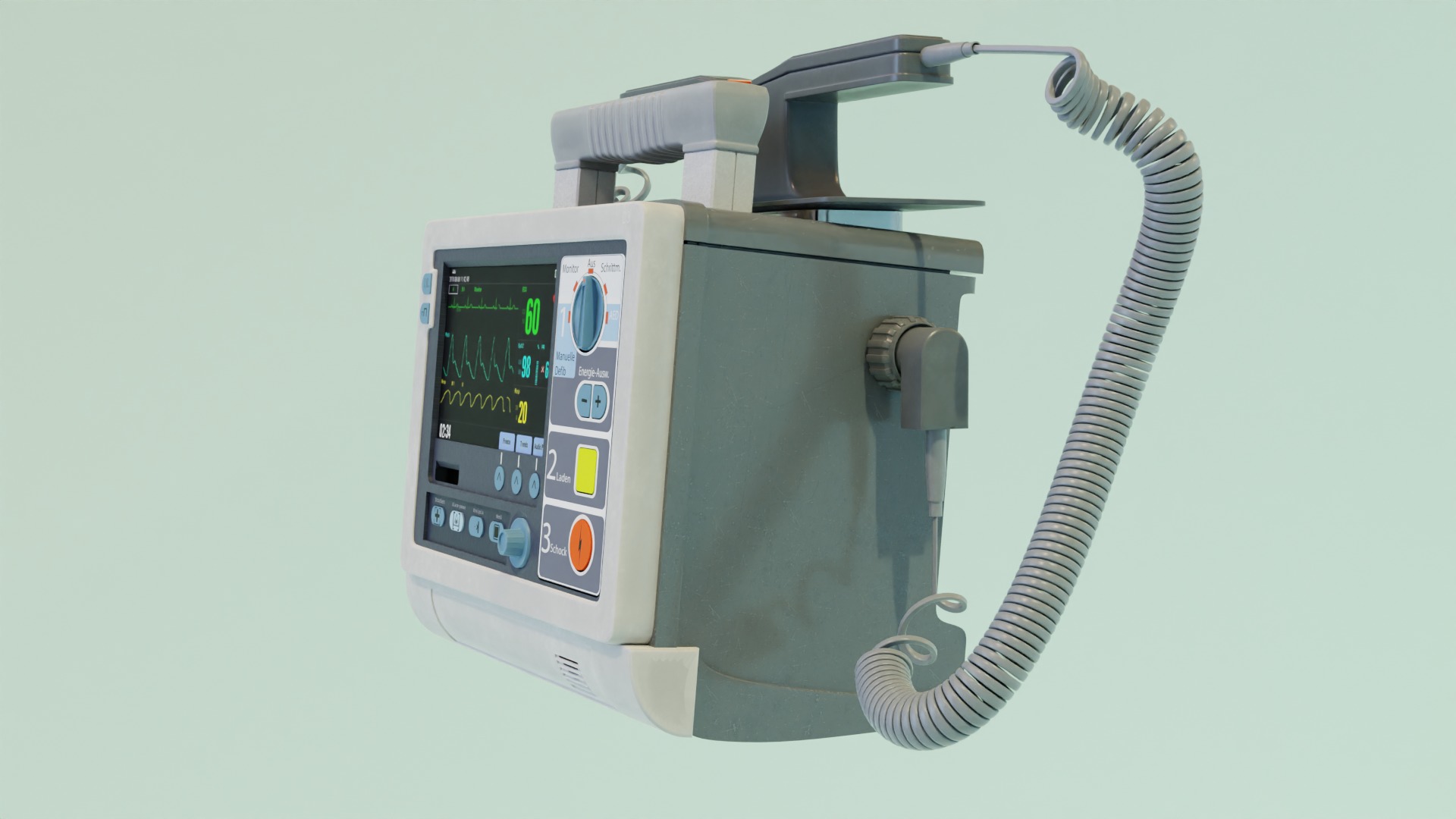 Defibrillator 3D model_4