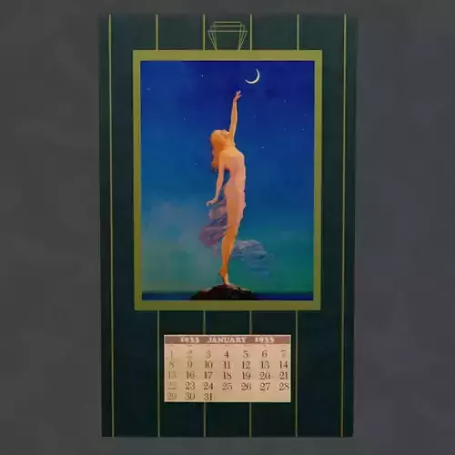 Pinup Calendar-Stylized-Eggleston-1933 