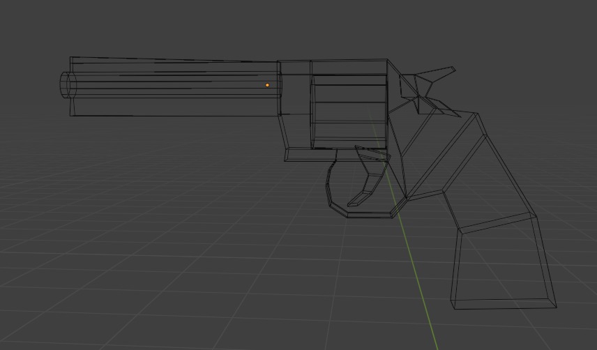 Revolver - Low Poly model Low-poly 3D model_3