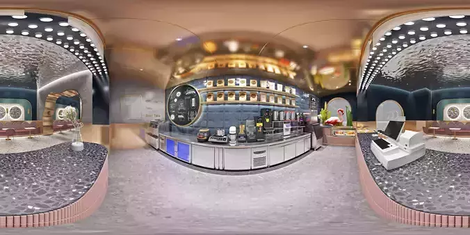 Afternoon tea shop 8 3D model