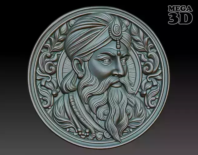 Indian Patriarch basrelief 17 240827