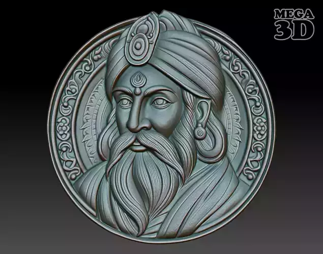 Indian Patriarch basrelief 14 240827
