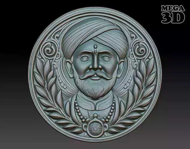 Indian Patriarch basrelief 13 240827