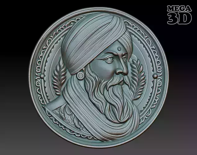 Indian Patriarch basrelief 11 240827