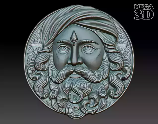 Indian Patriarch basrelief 10 240827