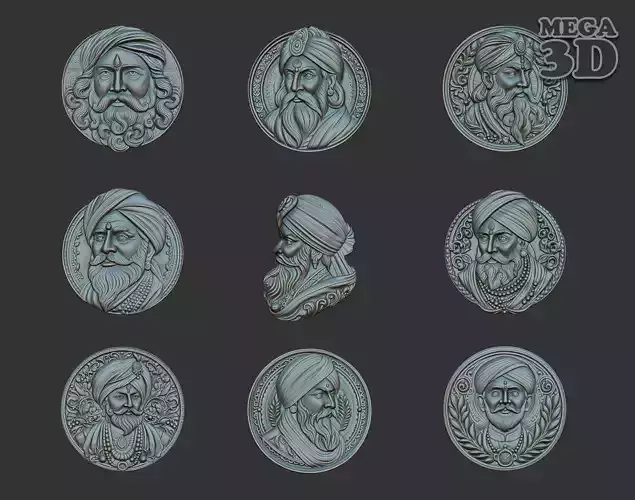 Indian Patriarch basrelief Pack B 240827