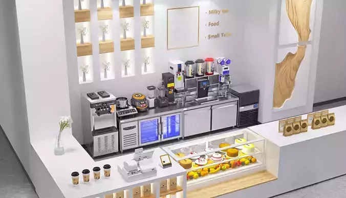 Milk tea bar equipment 12