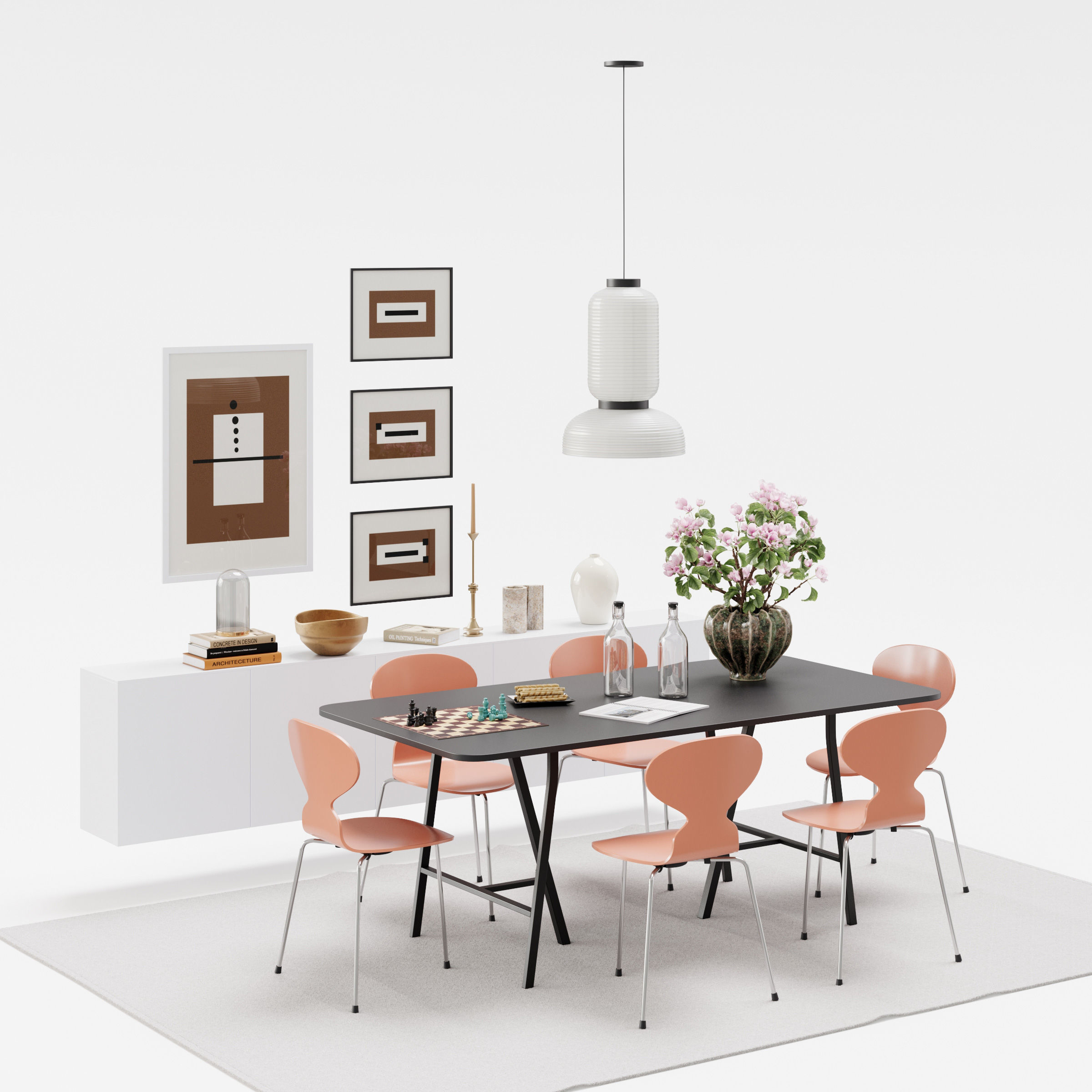 Archmodels vol 293 - dining furniture sets 3D model_10