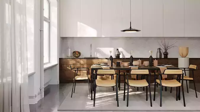 Archmodels vol 293 - dining furniture sets 3D model