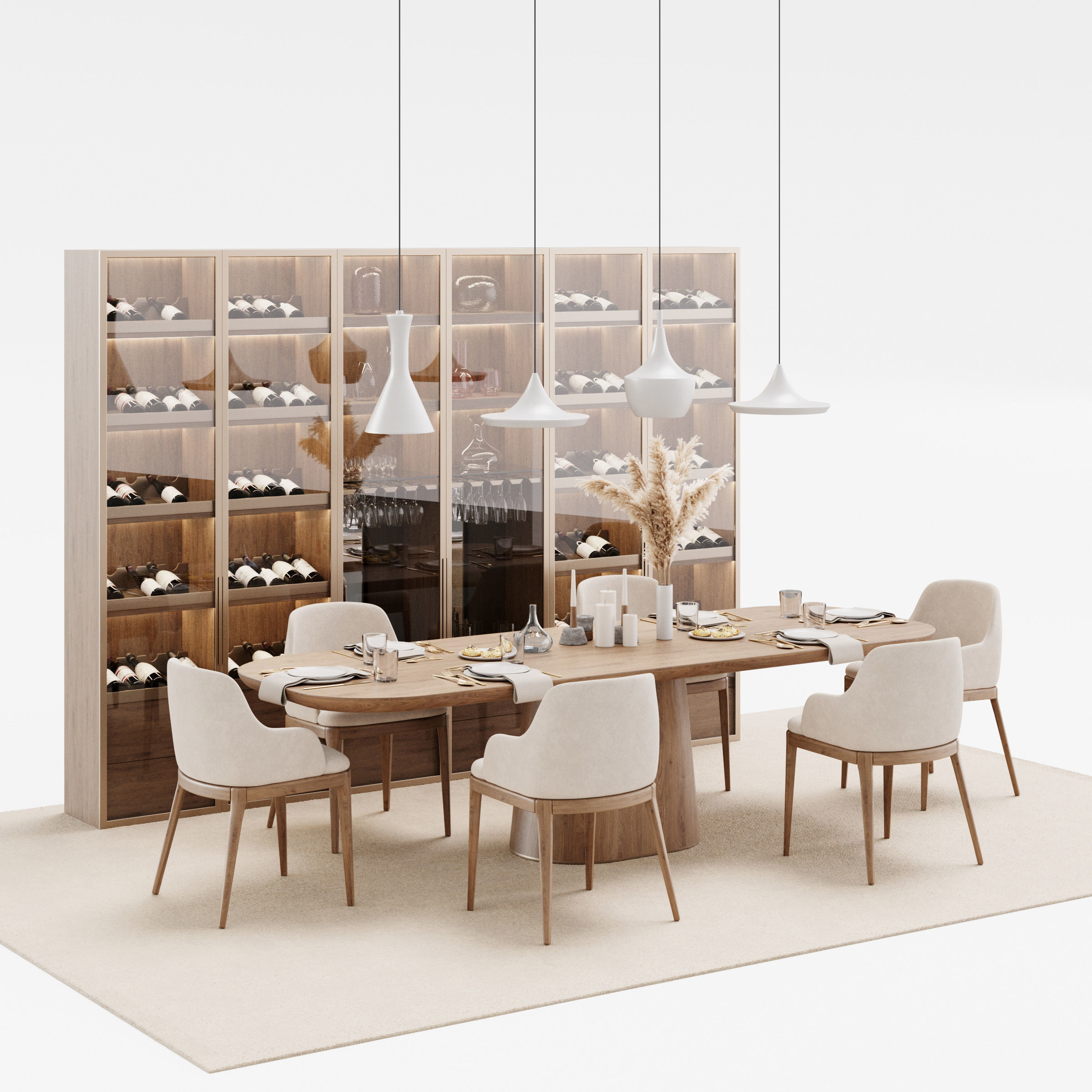 Archmodels vol 293 - dining furniture sets 3D model_16