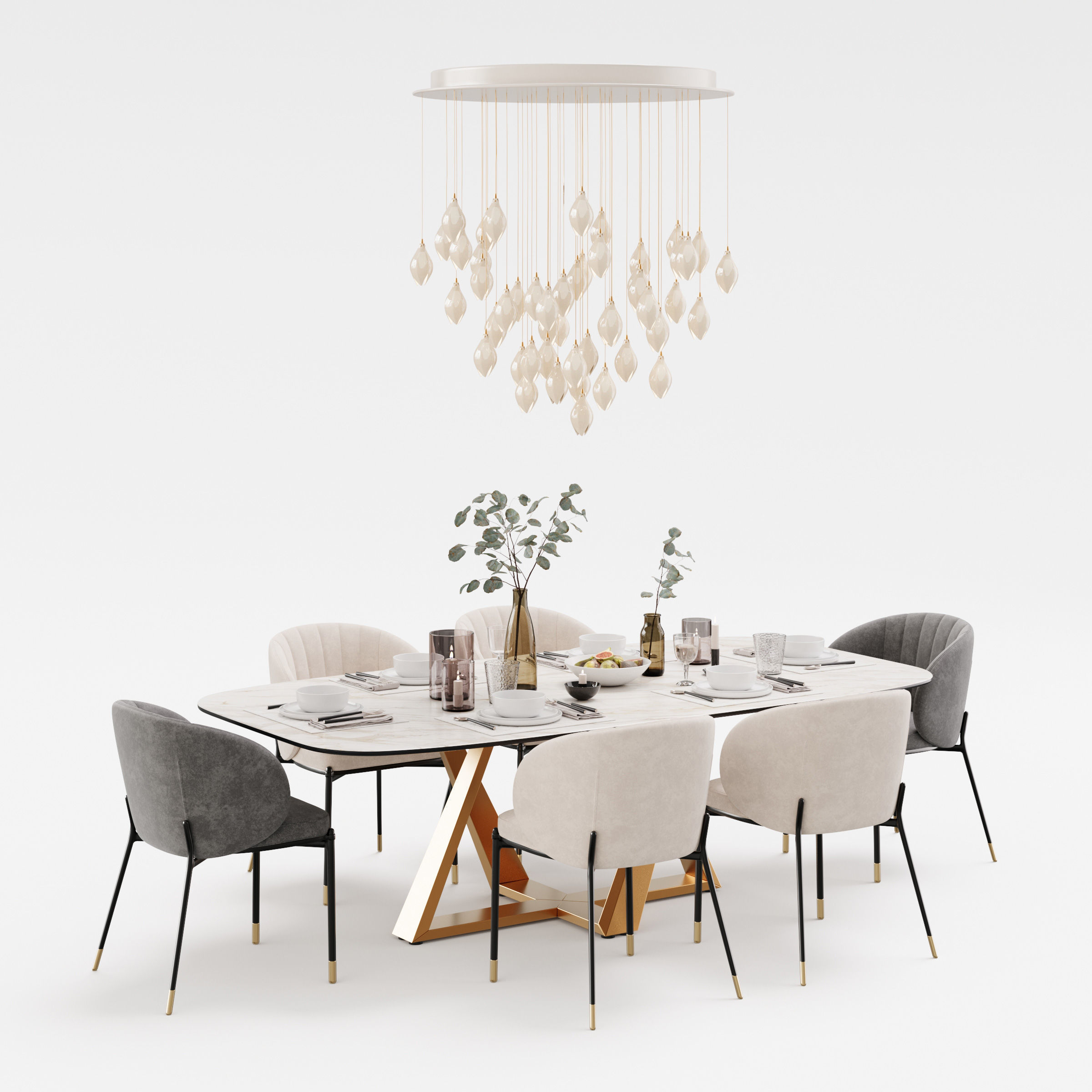 Archmodels vol 293 - dining furniture sets 3D model_3