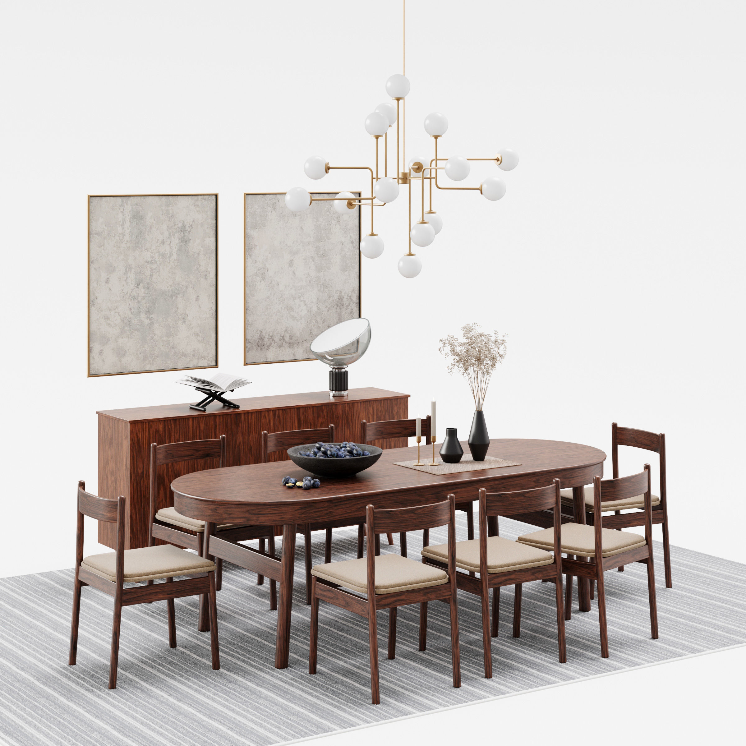 Archmodels vol 293 - dining furniture sets 3D model_14