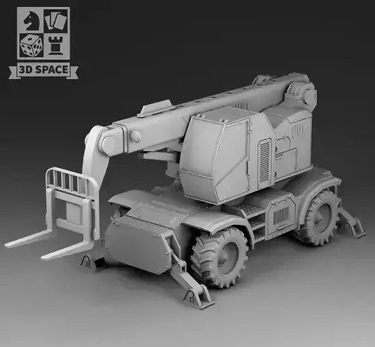 telescopic loader 3D print model