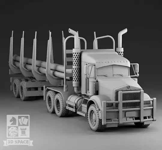 logging truck 3D print model