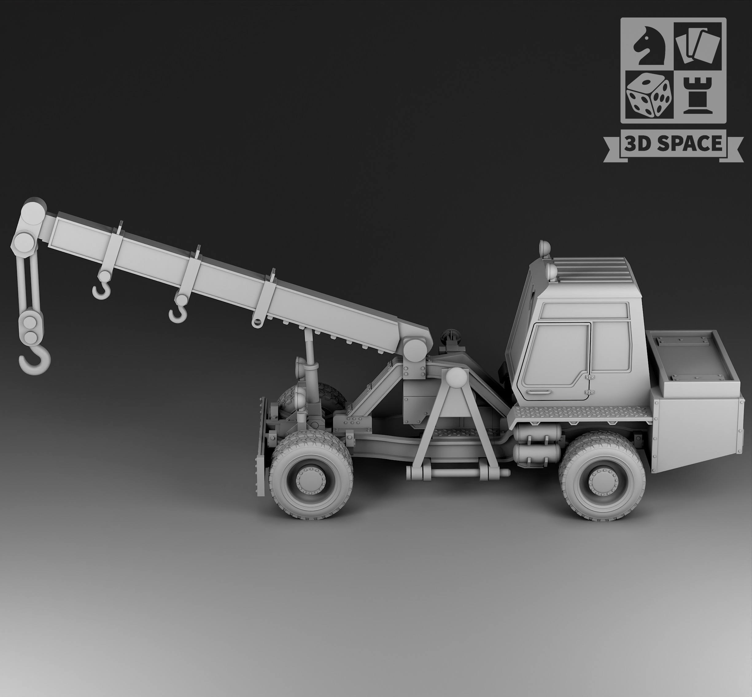 lifting crane 3D print model_2