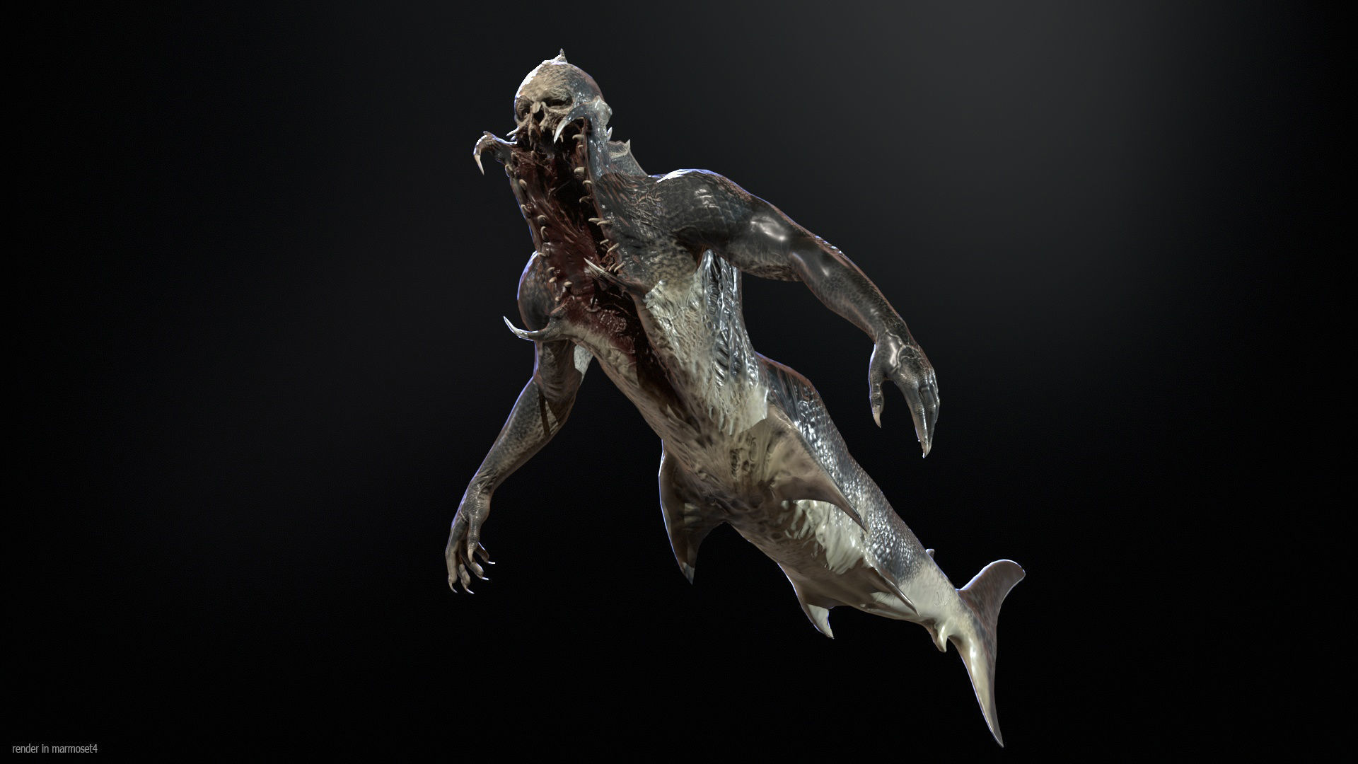 Mutant5 R1 Low-poly 3D model_2