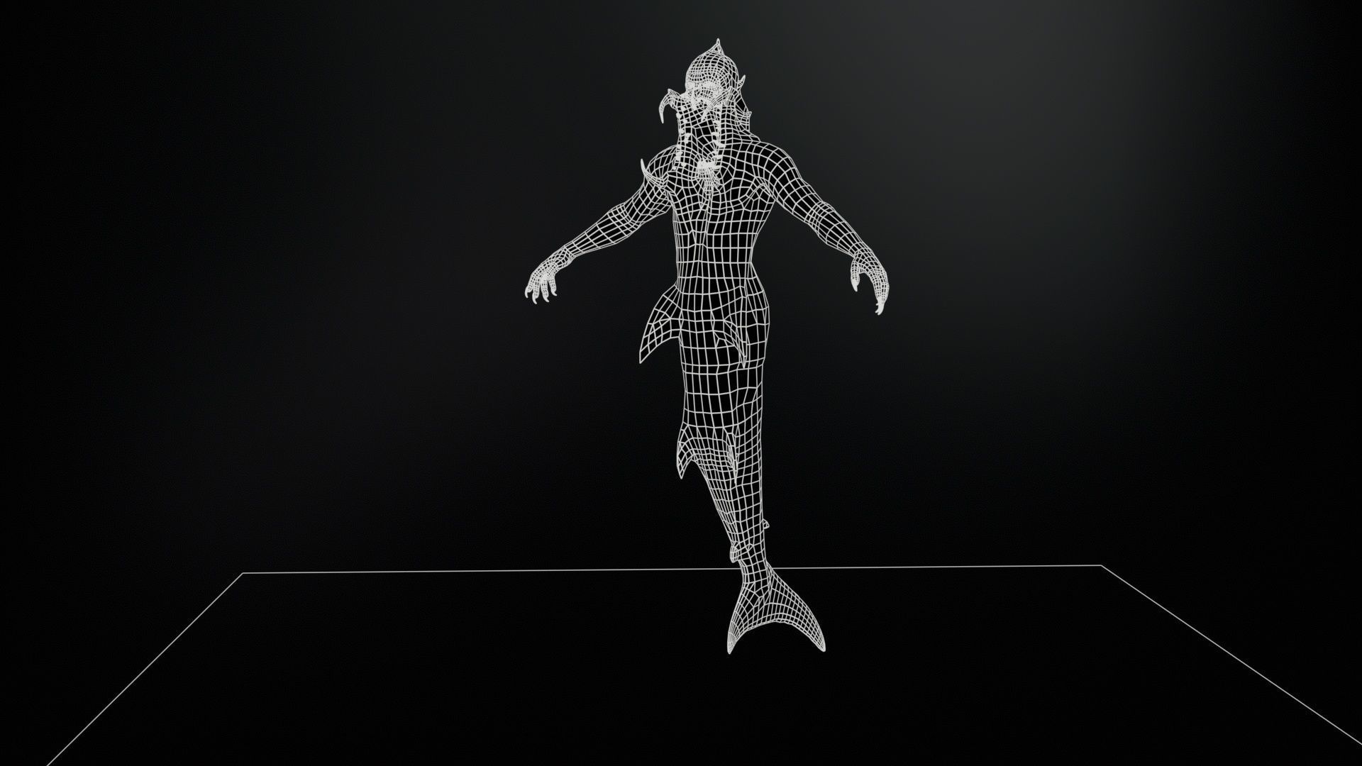 Mutant5 R1 Low-poly 3D model_11