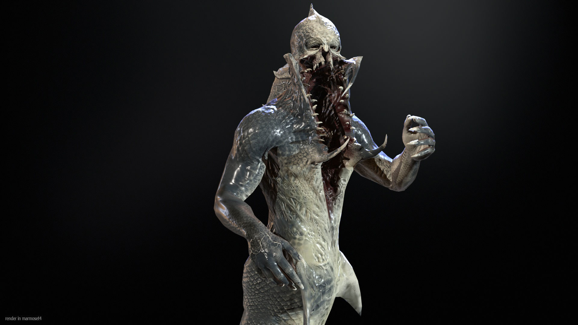 Mutant5 R1 Low-poly 3D model_4