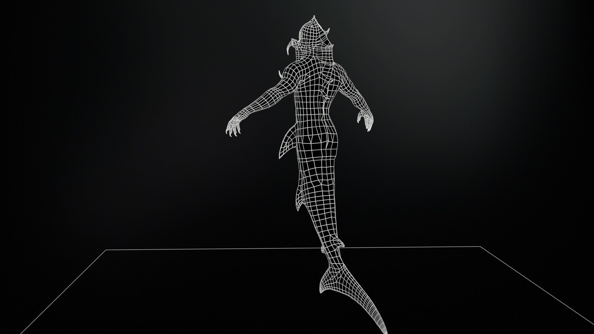 Mutant5 R1 Low-poly 3D model_10