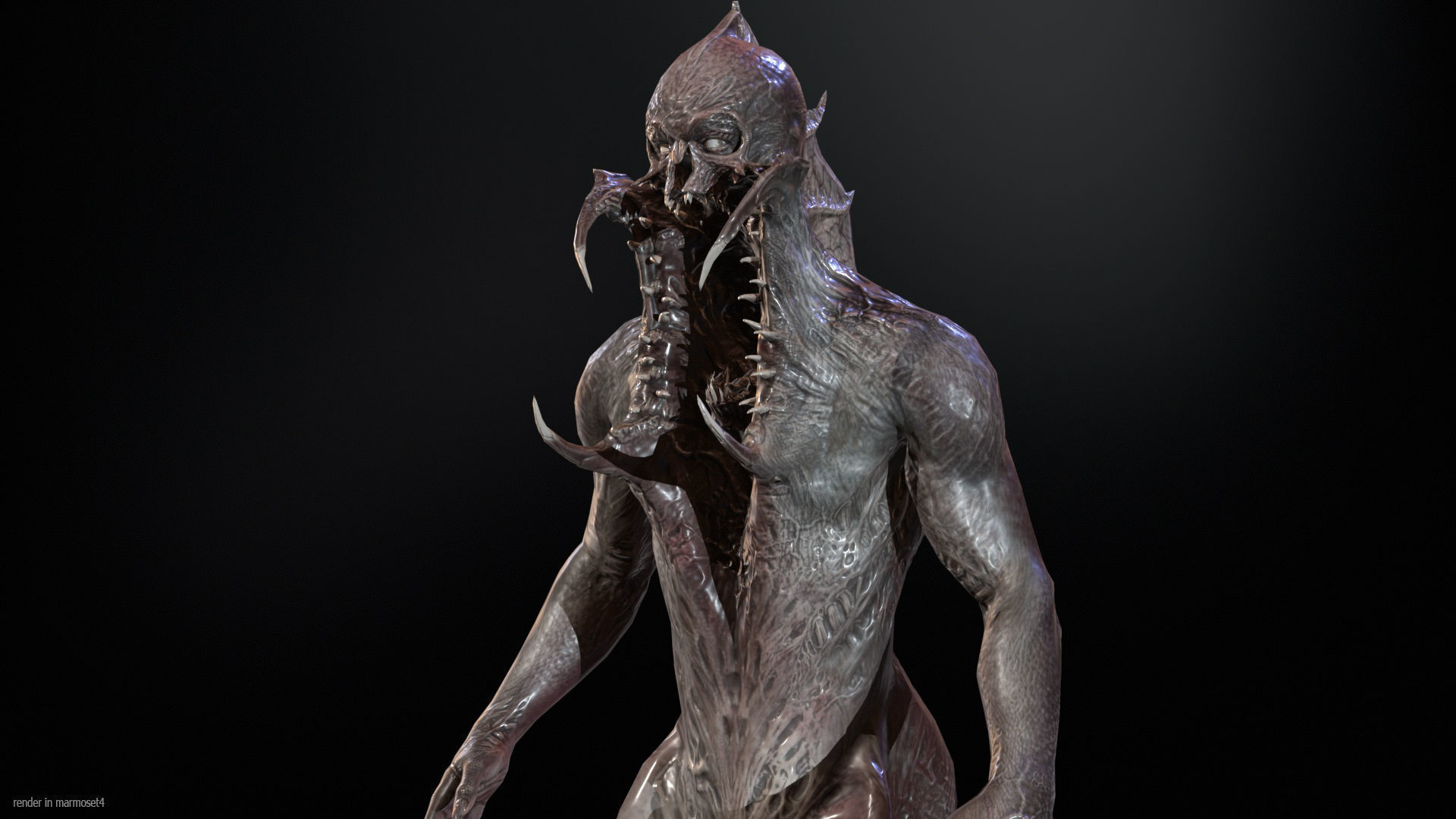 Mutant5 R1 Low-poly 3D model_3