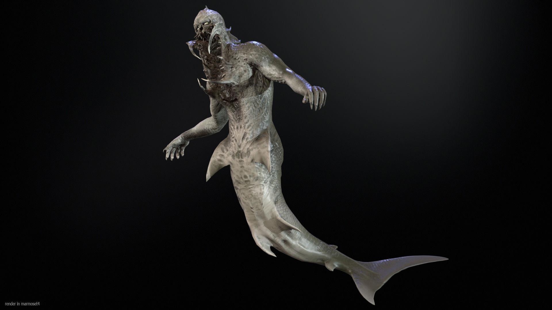 Mutant5 R1 Low-poly 3D model_5