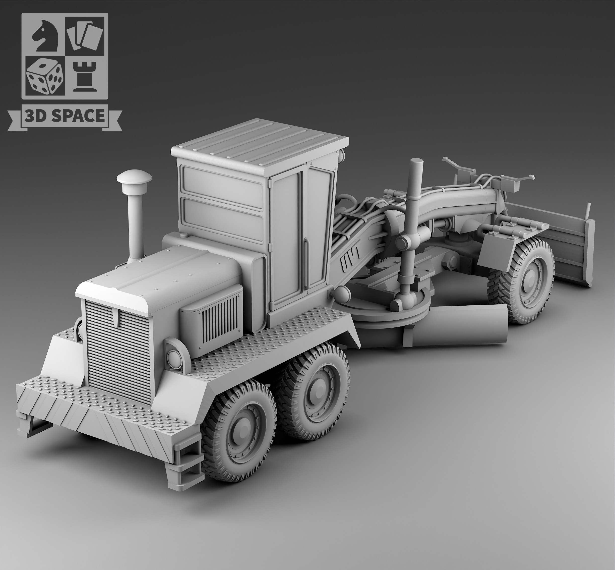 grader 3D print model_1