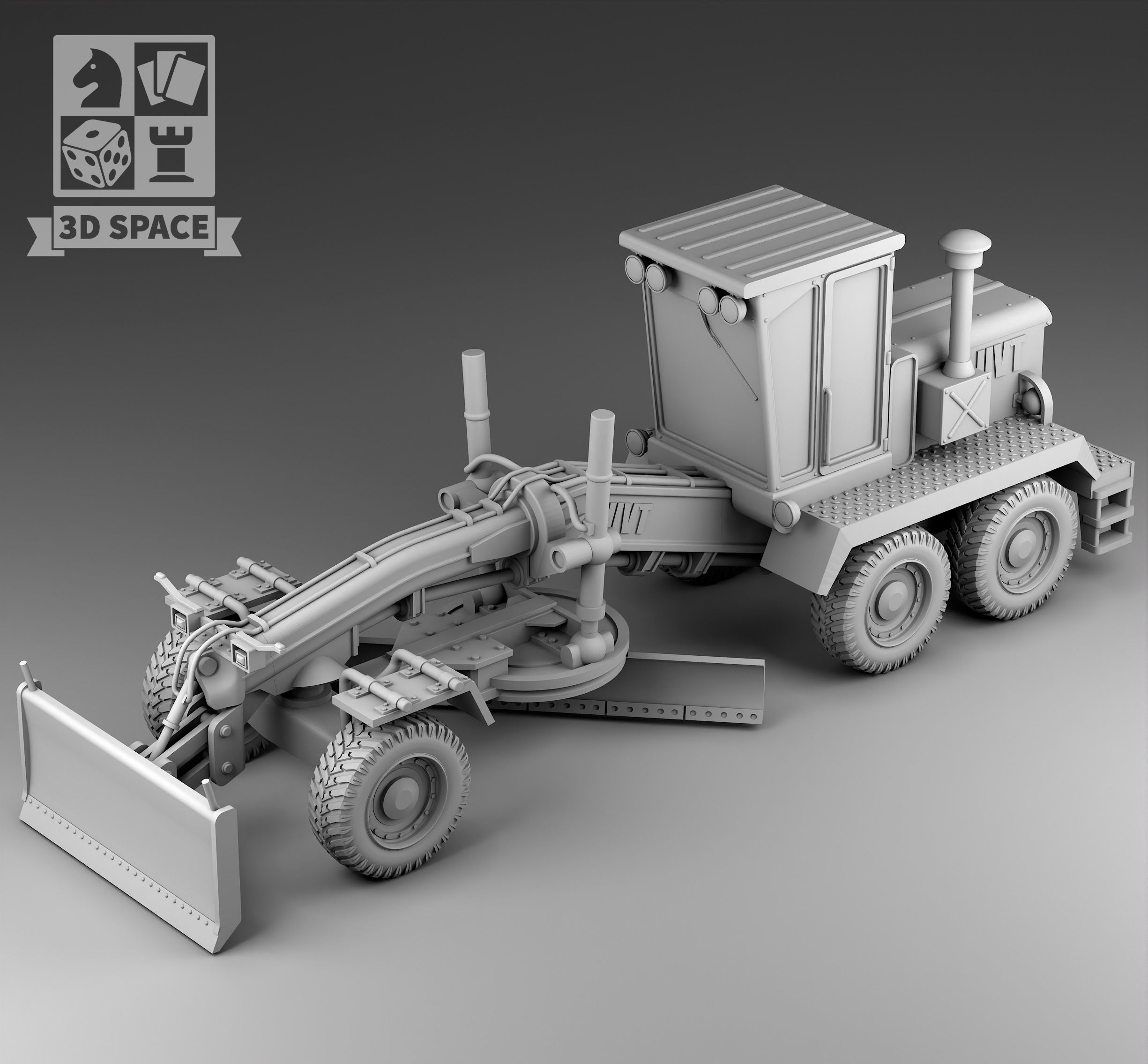 grader 3D print model_2