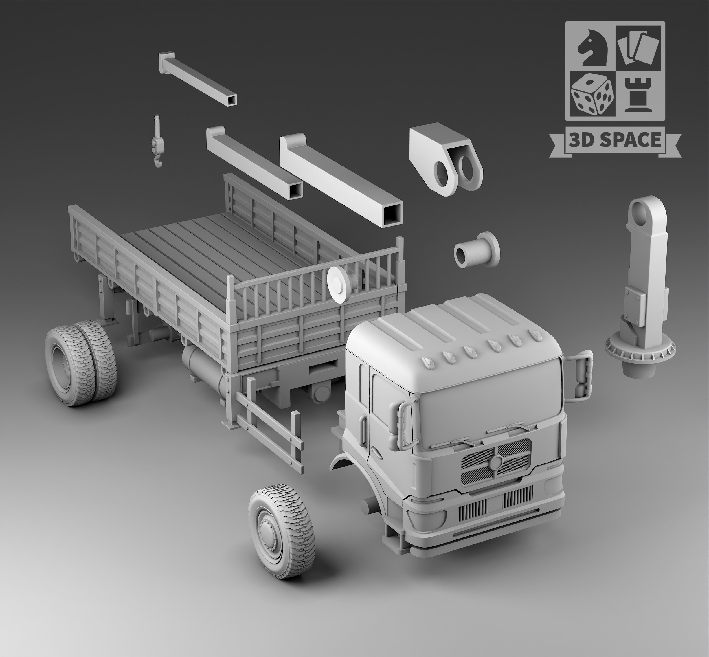 car loader 3D print model_3
