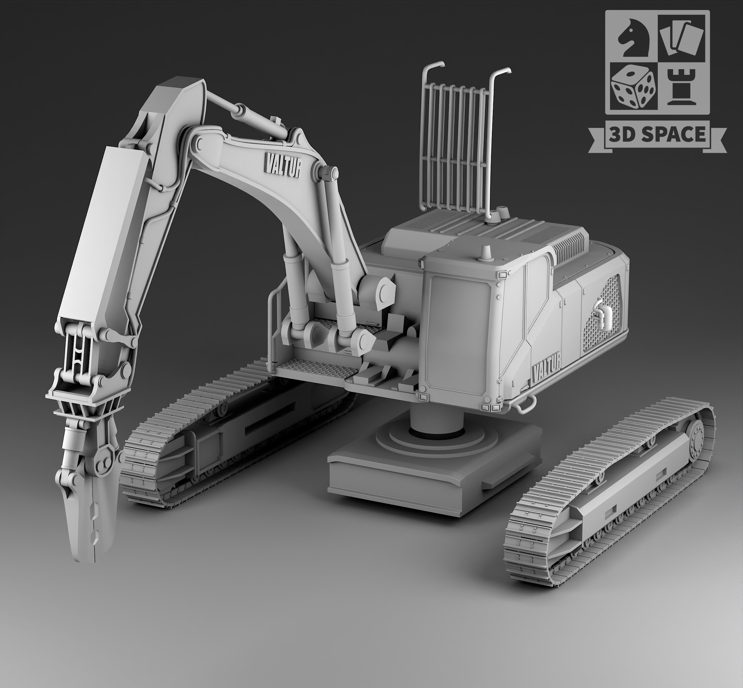 building disassembly machine 3D print model_3