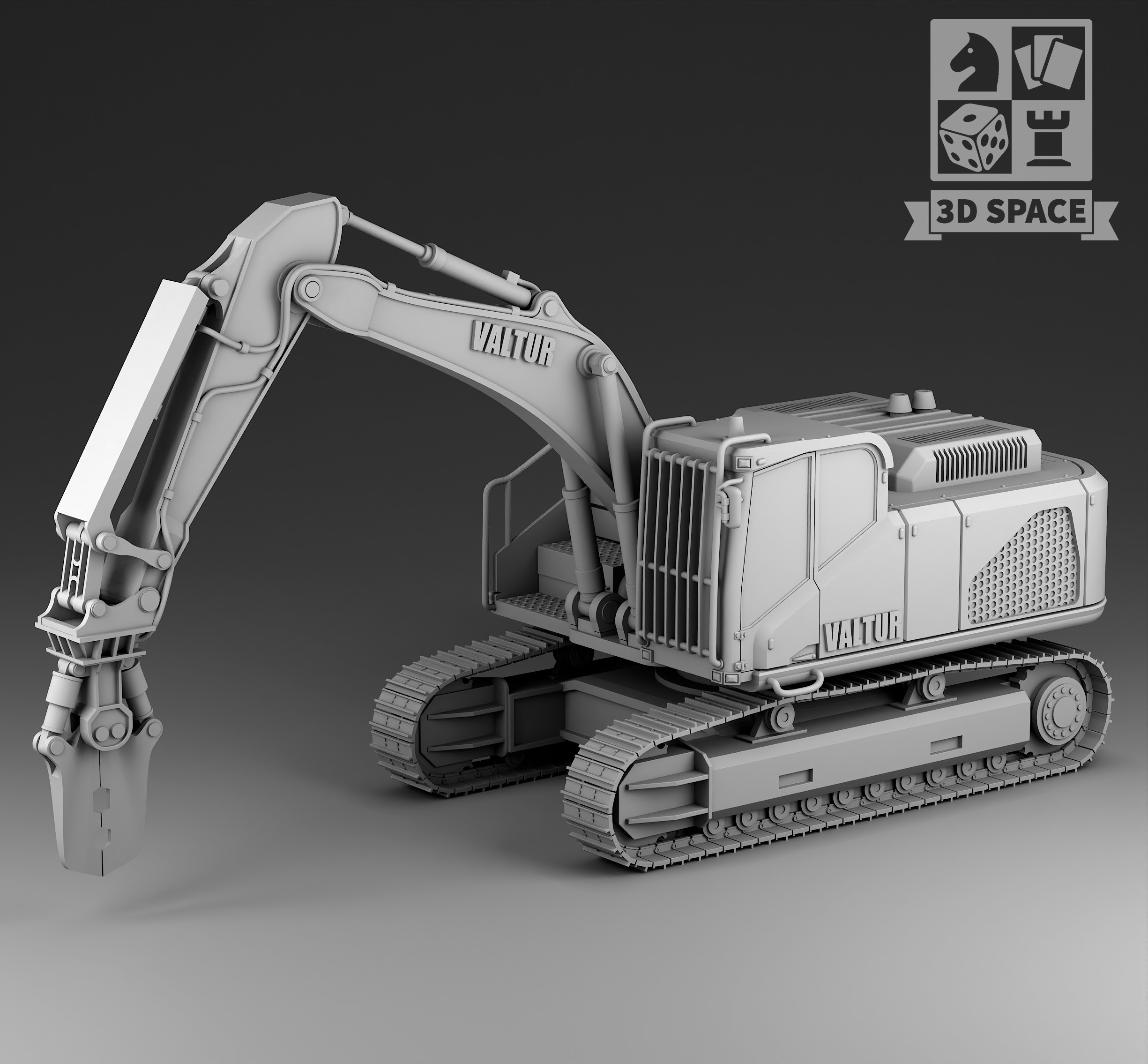 building disassembly machine 3D print model_2