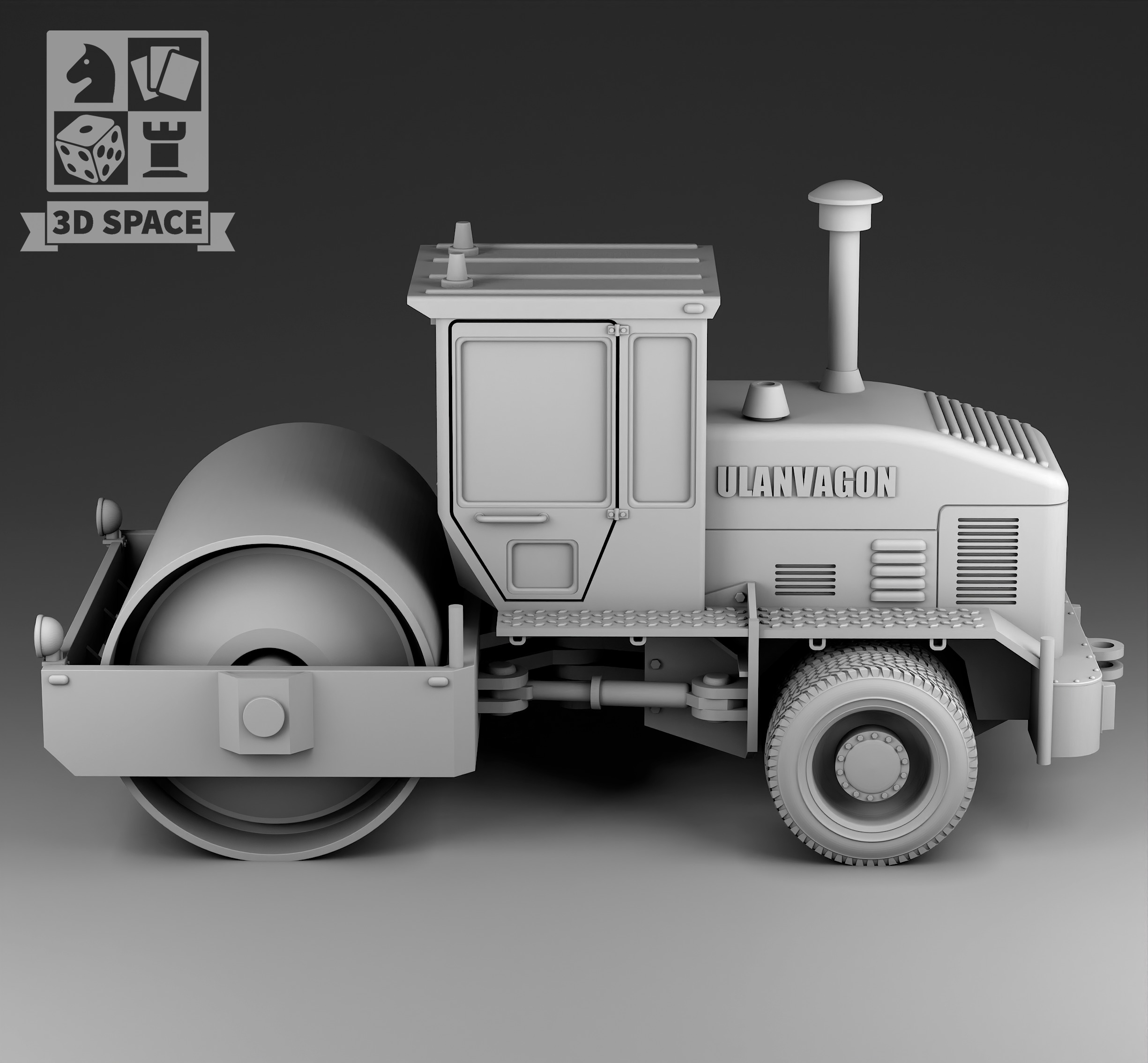 asphalt skating rink 3D print model_1