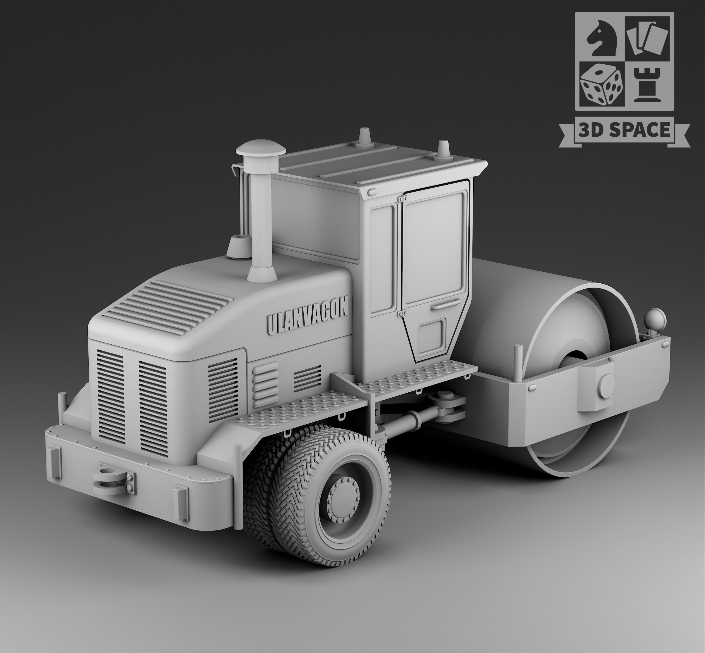 asphalt skating rink 3D print model_2