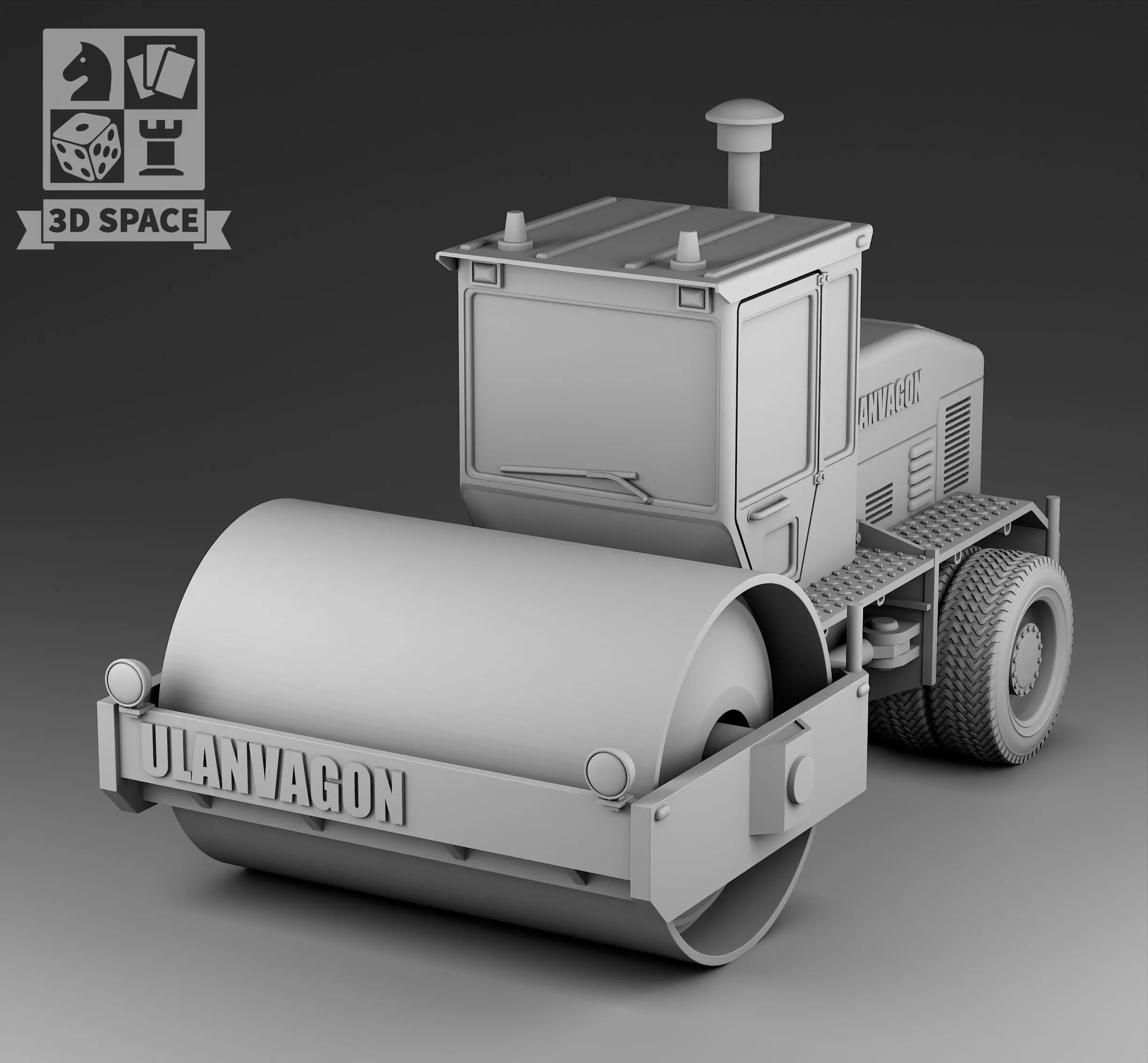 asphalt skating rink 3D print model_0