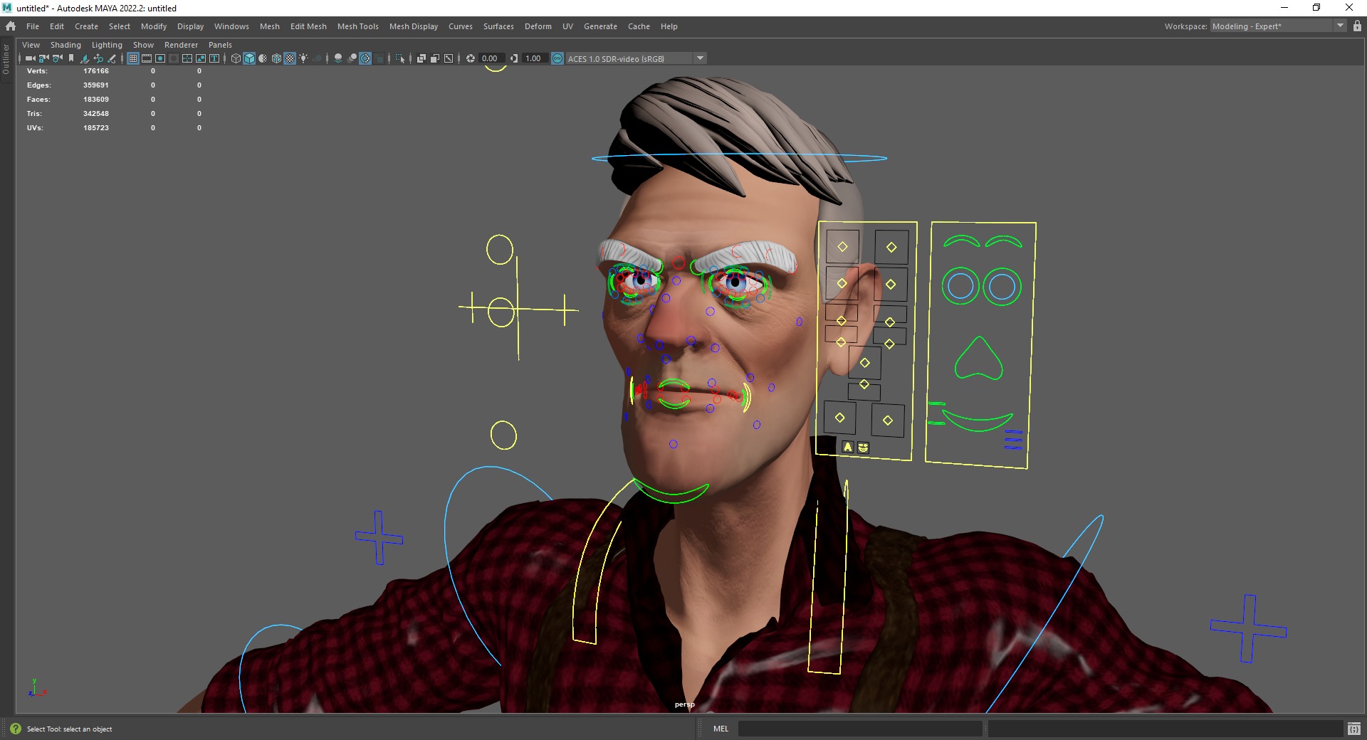 Confident Character Lumberjack Stylized Forester  Realism Low-poly 3D model_23