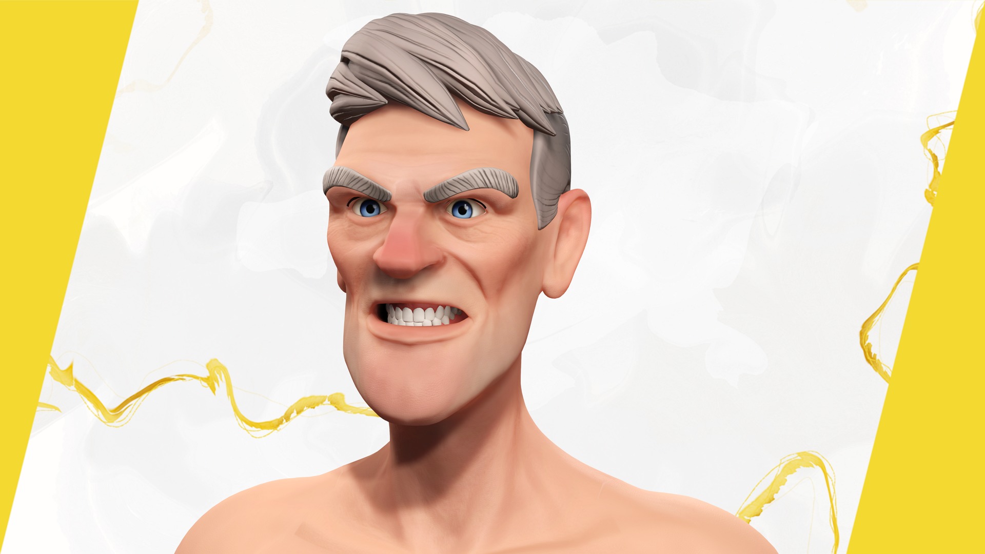 Confident Character Lumberjack Stylized Forester  Realism Low-poly 3D model_9
